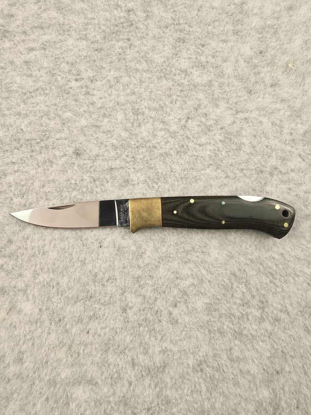 Vintage Kershaw 1993 Japan Limited Edition Folding Pocket Knife Brass Sheath